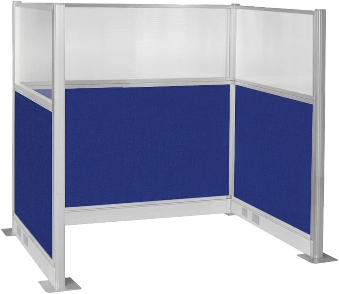 Versare Pre-Configured Hush Panel Electric Cubicle | Workstation Divider Walls | Cubicle Privacy Panels | Office Partition Walls