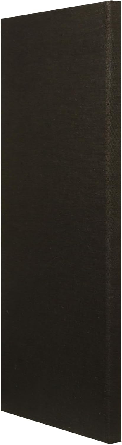 ATS Acoustics Sound Absorbing Noise Dampening Acoustic Panel Wall Treatment 24" x 48" x 2" Beveled Edge (Black)