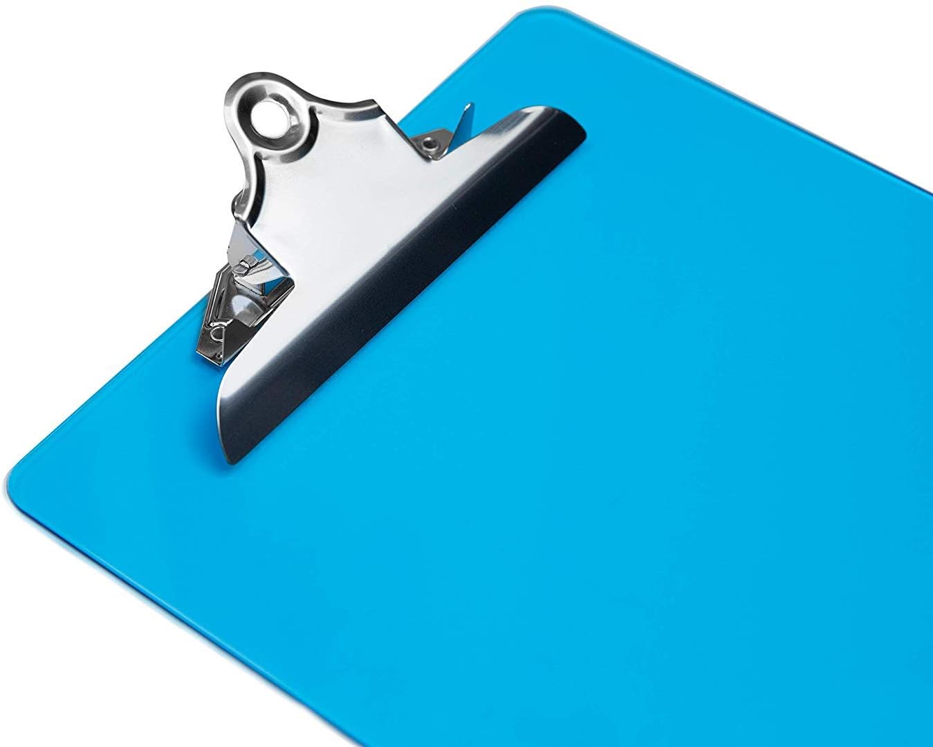 Plastic Clipboards with Butterfly Clip Set of 6-12.5 x 9 Inch Multi Color Plastic Clipboards Bulk - Clear Clipboards Bulk Classroom Holds 100 Sheets, Acrylic Clipboard Clear 6 Pack