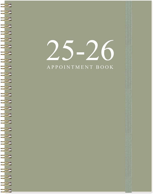 2025-2026 Appointment Book & Planner - 8.5" x 11" Daily Hourly Planner 2025 from July 2025 - June 2026, Weekly Appointment Book with 30-Minute Interval, Teal