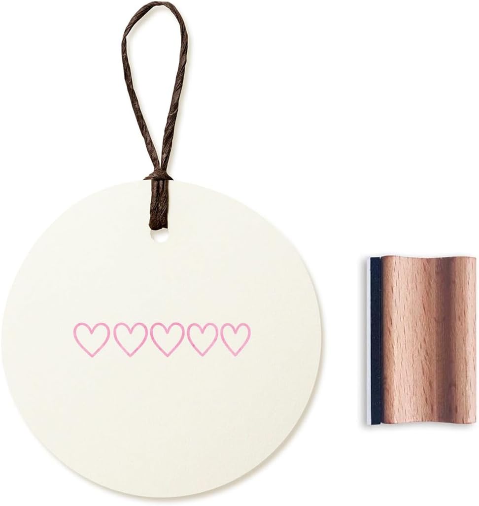 Heart Rating Love Rubber Stamp, 1.3inch Stamp for Scrapbooking Card Making Crafting