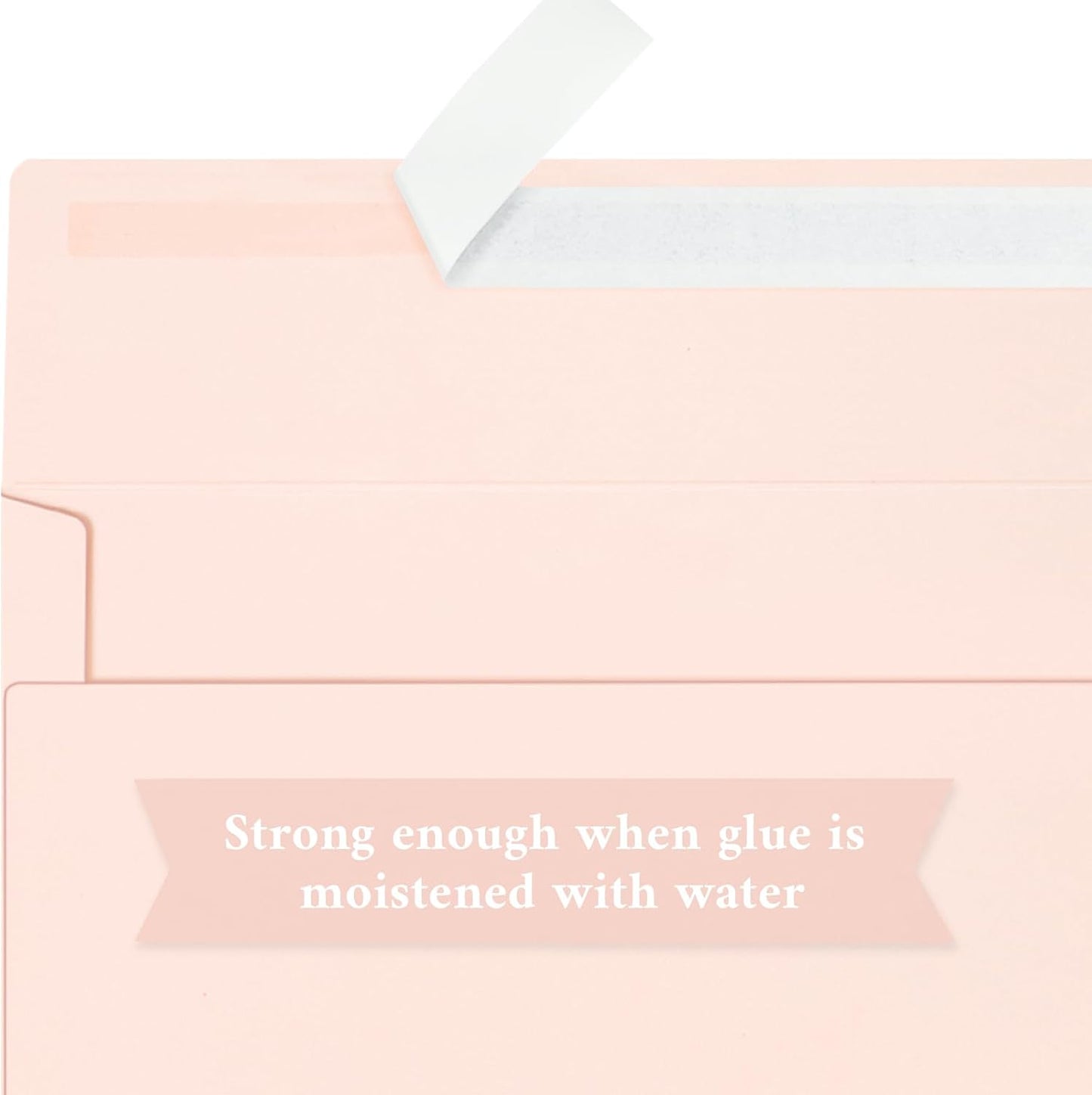 50 Pack #10 Business Envelopes, Blush Pink Standard Envelopes Self Seal, Letter Size Business Mailing Envelopes for Checks Invoices Statements Birthday Graduation Wedding, 4 1/8 x 9 1/2 Inch