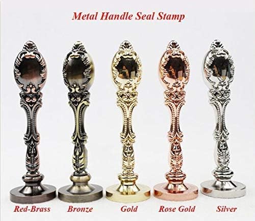 Vintage Custom Wedding Sealing Wax Seal Stamp Kit 2 Letters Monogram Arrow Heart Gold Handle Custom Invitation Gift Wrap Package Customize Personalized Words Wax Seal Stamp Set