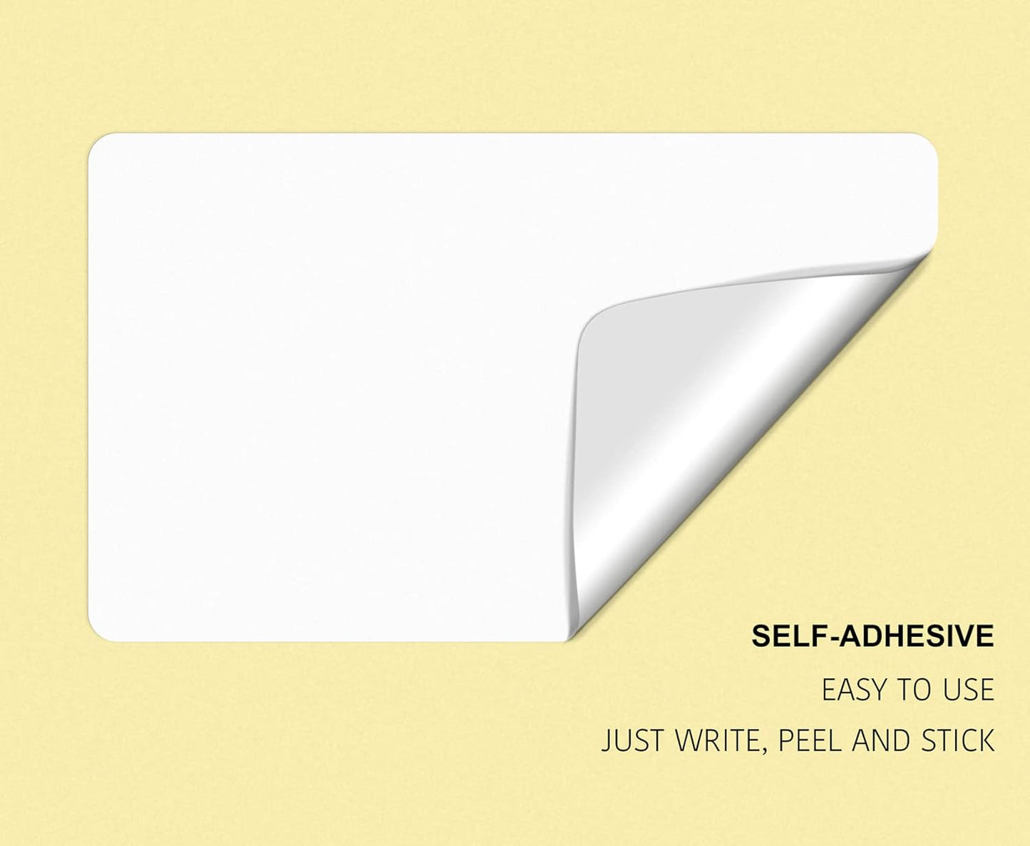 dealzEpic - Self-Adhesive Writable Blank Paper Label Stickers - 32x64mm