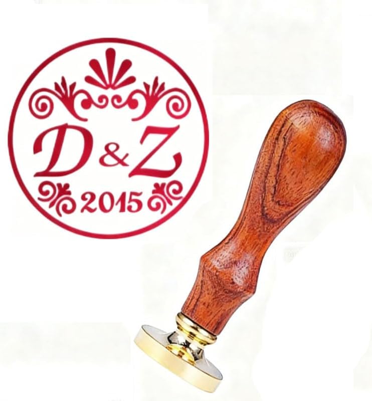 YGHM Vintage Custom Seal Wax Stamp - Personalized Logo/Image Design, Perfect for Wedding Invitations, Envelopes & Hand Crafts