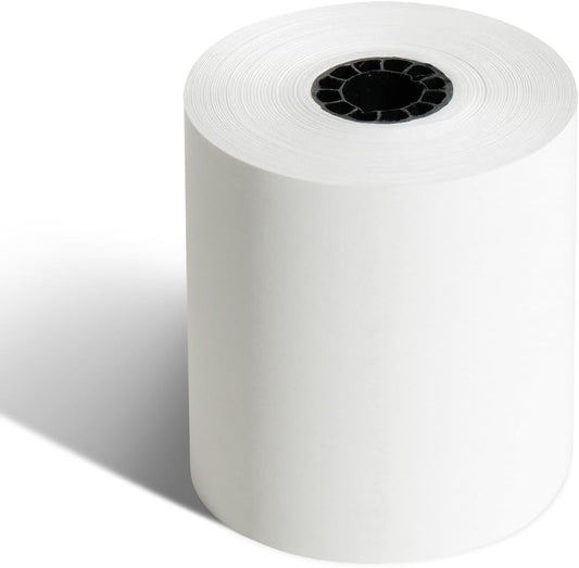 3" x 165' White 1-Ply Bond, 25 Rolls, Compatible with Star SP 700 Kitchen Printer, Star MP200 Series, Star MP300 Series, TMU200 TM-U200B TM-U200D TM-U210 TM-U220, and More