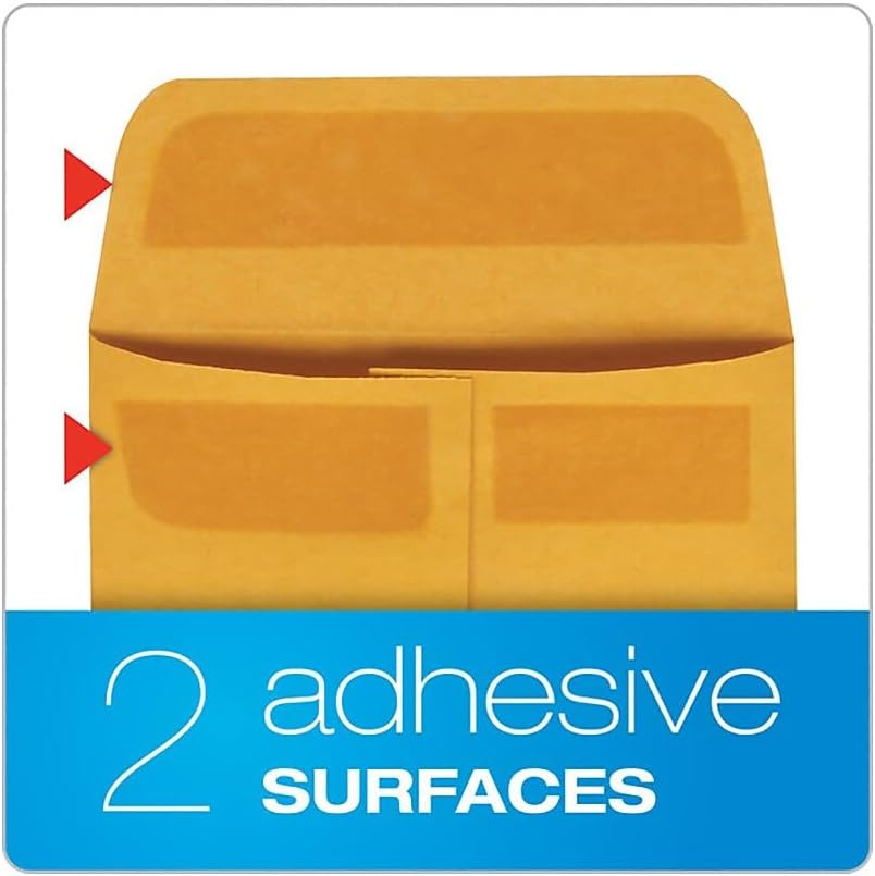 Quality Park #5 Coin and Small Parts Envelopes, Self Seal, for Home, Office, Garden, 24 lb Brown Kraft, 3-1/8 x 5-1/4 Inches, 500/Box (QUA50764)