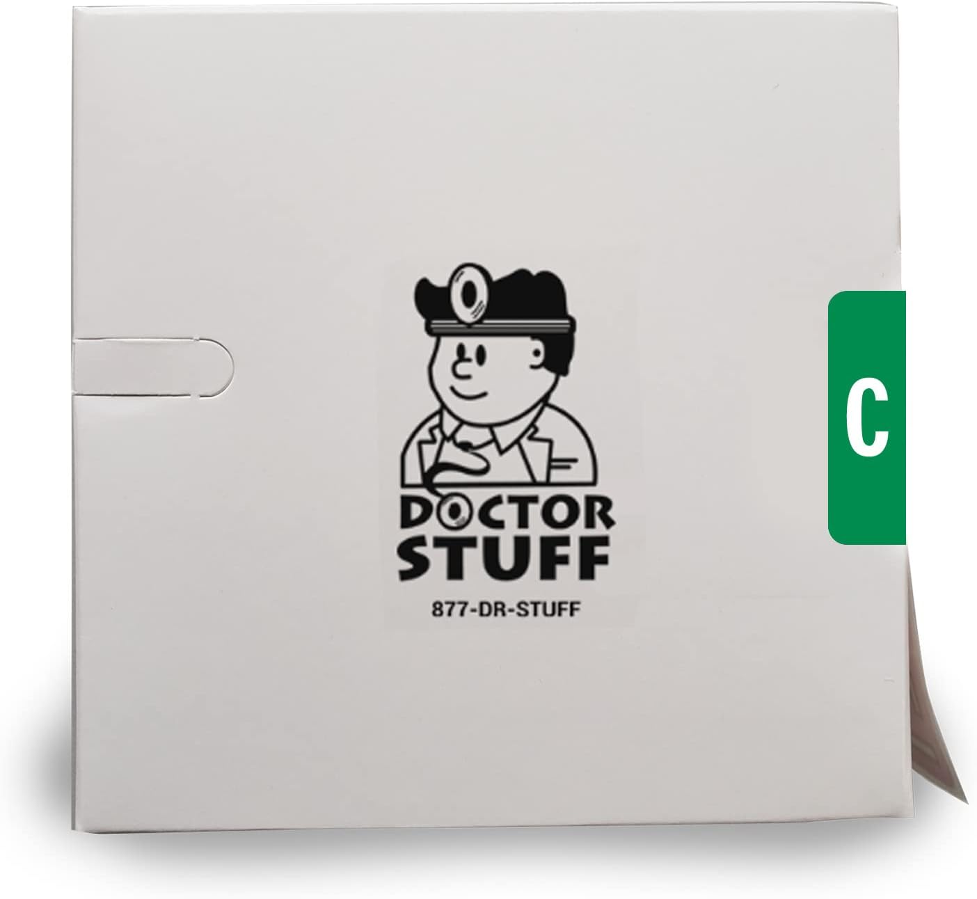 Doctor Stuff - File Folder Labels, Alphabet Letter C, Compatible with Smead Alpha Z Acc/ACCS - SMSM Series Alpha Stickers Dark Green, 1-5/8" x 1”, 250/Roll