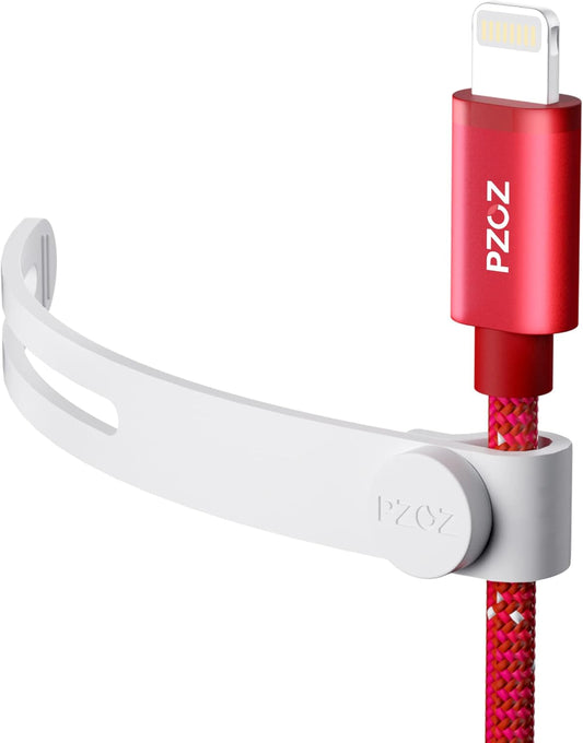 PZOZ (10 pcs) Reusable Cable Ties, Elastic Silicone Cord Organizer Straps Keeper Management Holder for iPhone Charging Cable Charger Wire Labels Desk Car and Travel Accessories (White)