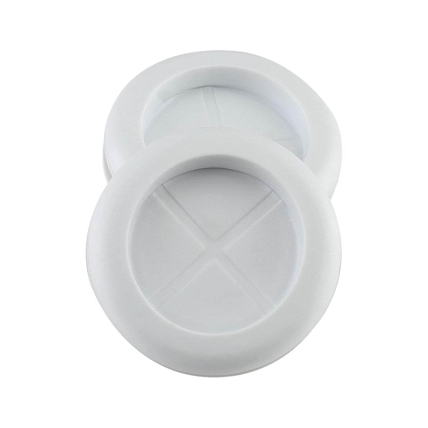 10 Pack 1-3/16" Inside Diameter 1-1/2" Drill Hole Rubber Grommet, Firewall Plug Grommet Rubber Grommets Wire Protection, Double Sided Round (White)