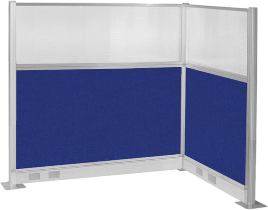 Versare Pre-Configured Hush Panel Electric Cubicle | Workstation Divider Walls | Cubicle Privacy Panels | Office Partition Walls