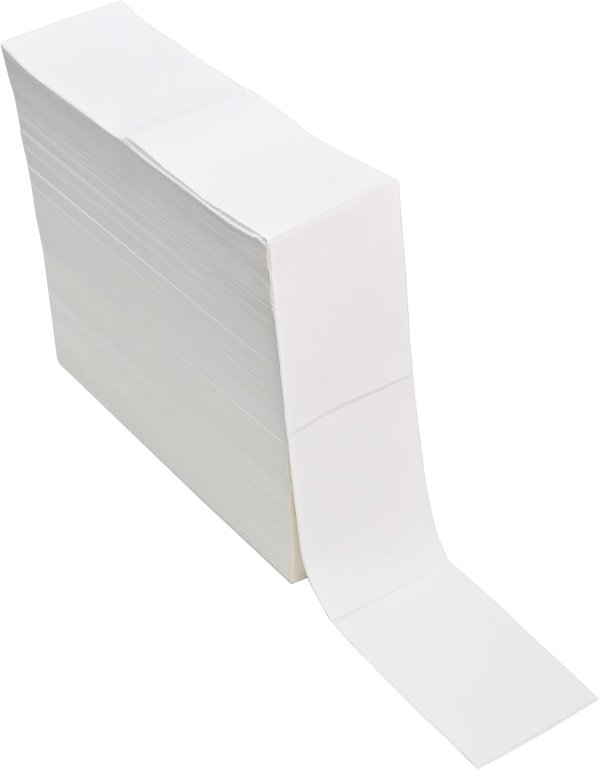 L LIKED 5000 Fanfold 4 x 6 Thermal Labels, with Perforated Line Shipping Labels, Compatible with Zebra & Rollo Printer, White, Commercial Grade