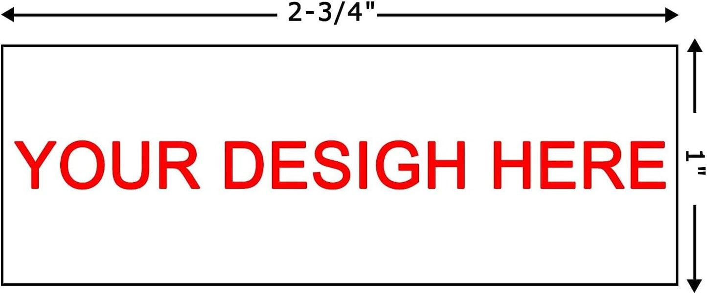 Personalized Stamp (70 x 25mm -5 Lines)- Custom Self Inking Rubber Stamps- Return Custom Address Stamp