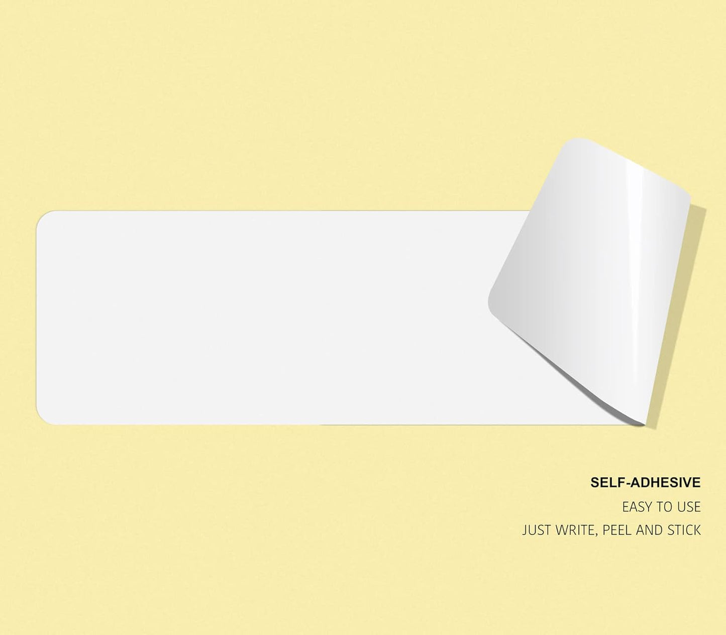 Self-Adhesive Writable Blank Paper Label Stickers - 17x85mm