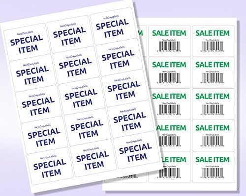 NextDayLabels – 2"-11/16" x 2" White Rectangular Sticker Labels - 375 Count