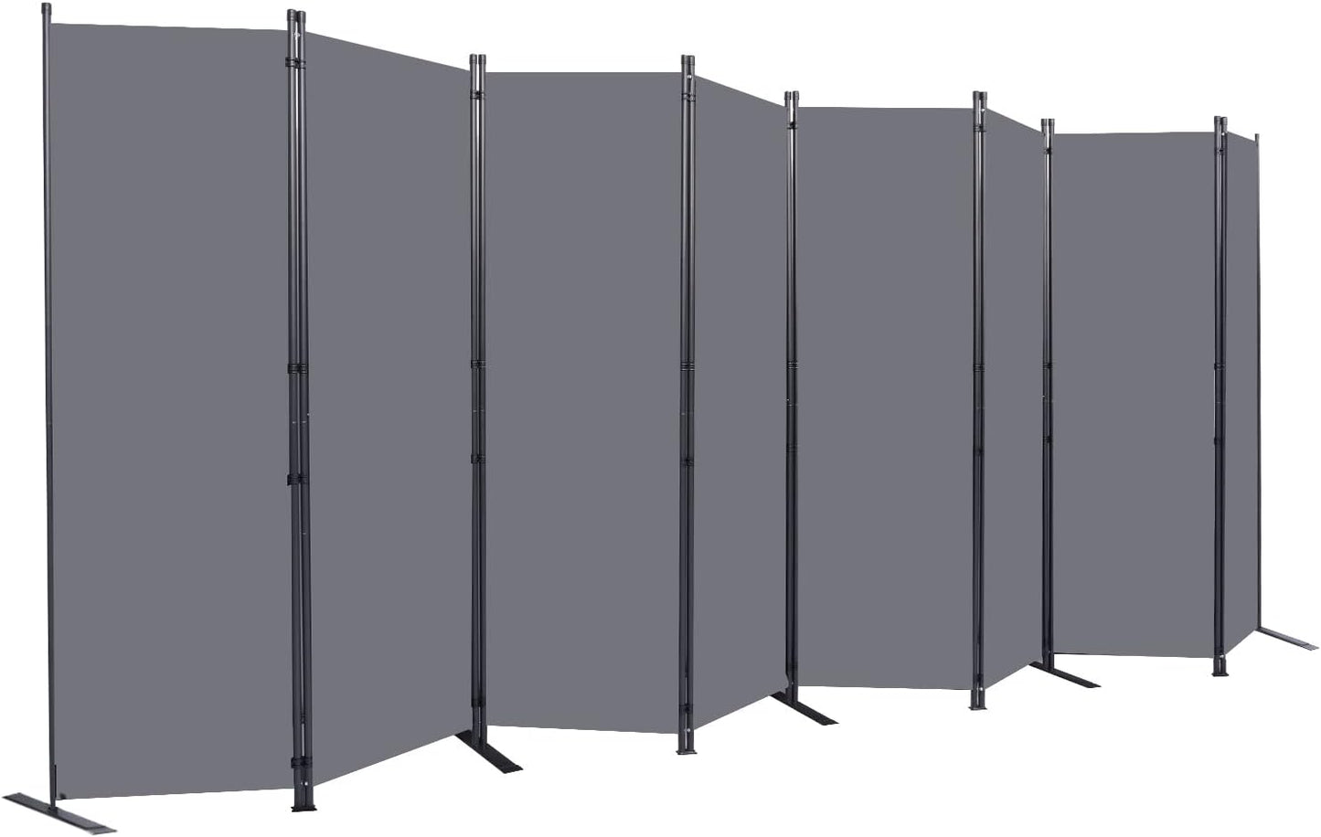 Room Divider 6FT Portable Room Dividers and Folding Privacy Screens, 176'' W Fabric Divider for Room Separation, 8 Panel Partition Room Dividers Freestanding Wall Divider Screen for Dorm Studio Office