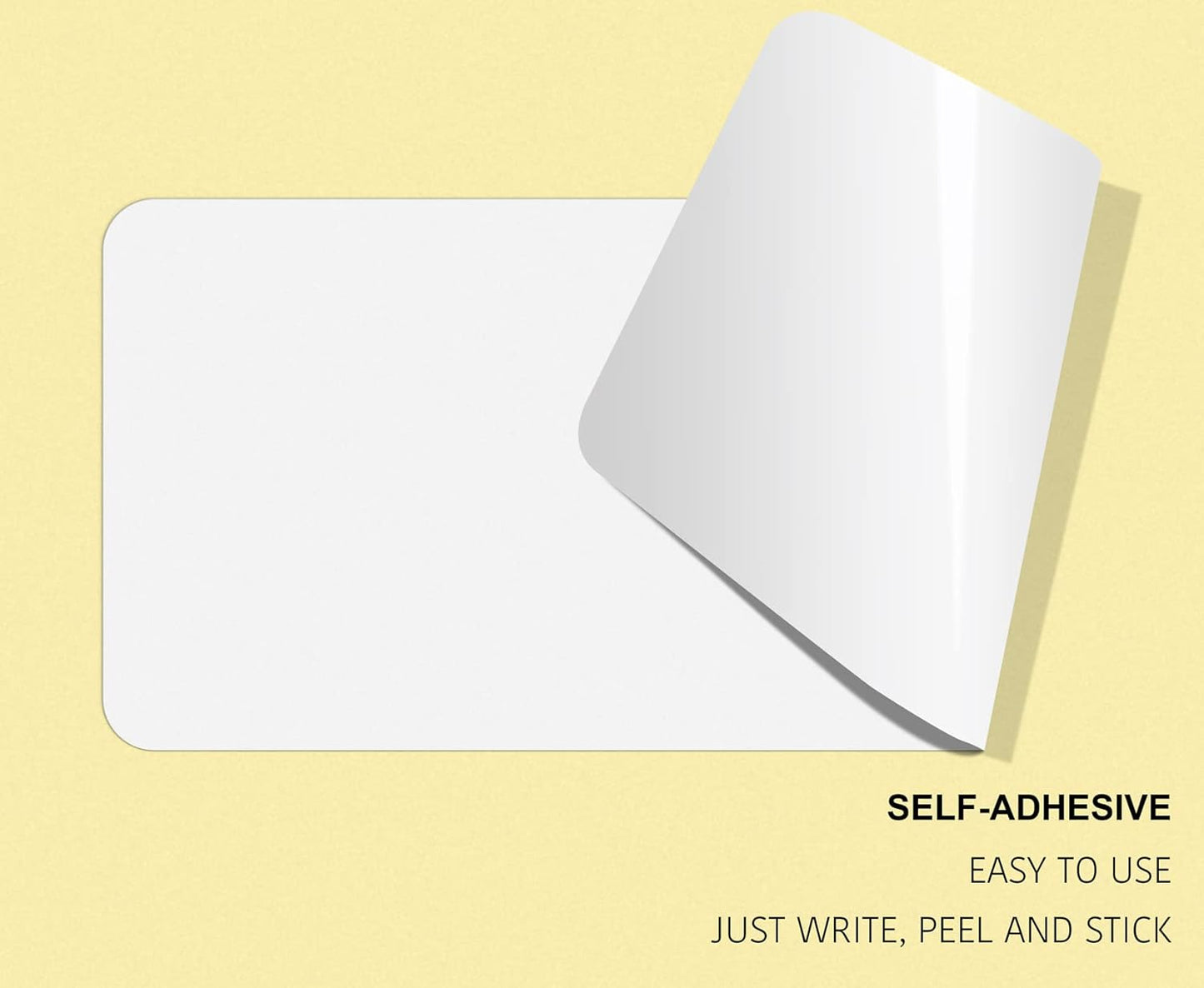 dealzEpic - Self-Adhesive Writable Blank Paper Label Stickers - 13x38mm