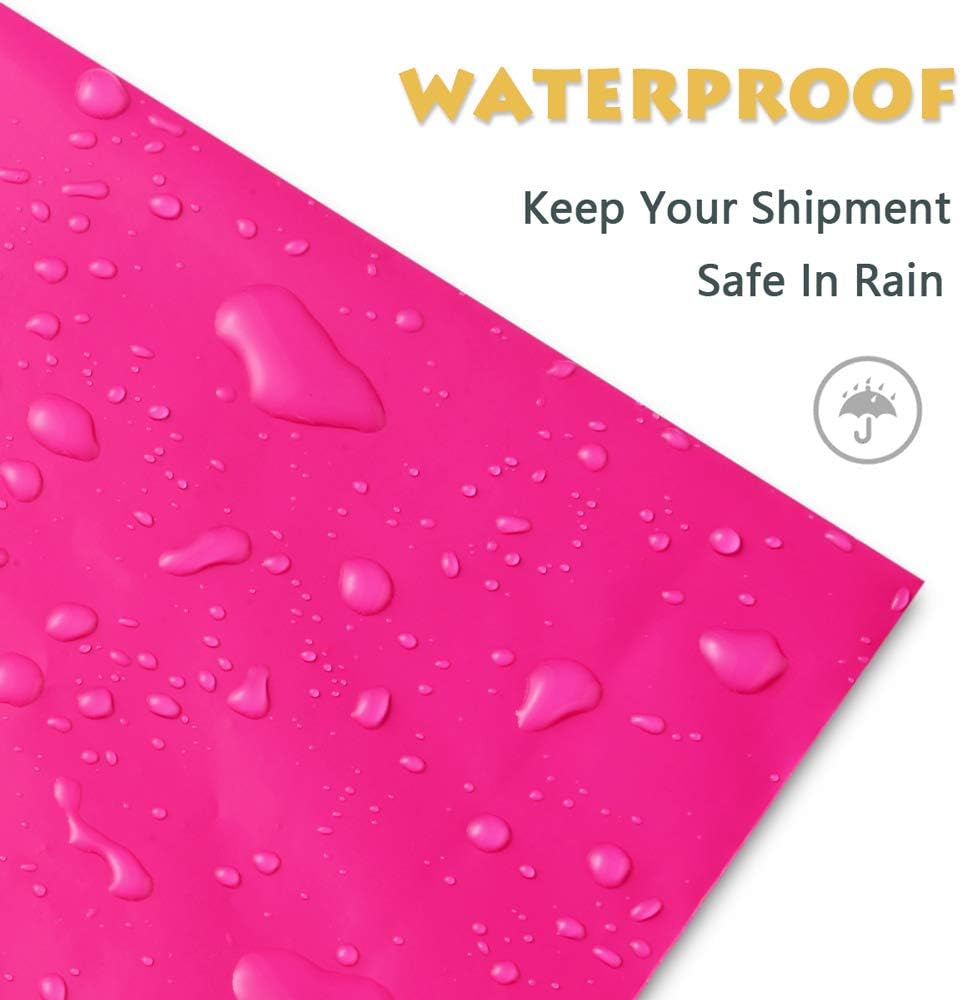 UCGOU Poly Mailers 19x24 Inch Hot Pink 50 Pack Extra Large Shipping Bags Strong Thick Mailing Envelopes Self Seal Adhesive Waterproof and Tear Proof Boutique Postal for Clothing Quilt and More