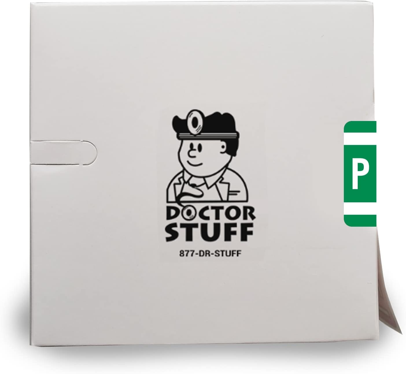 Doctor Stuff - File Folder Labels, Alphabet Letter P, Compatible with Smead Alpha Z Acc/ACCS - SMSM Series Alpha Stickers Dark Green, 1-5/8" x 1”, 250/Roll