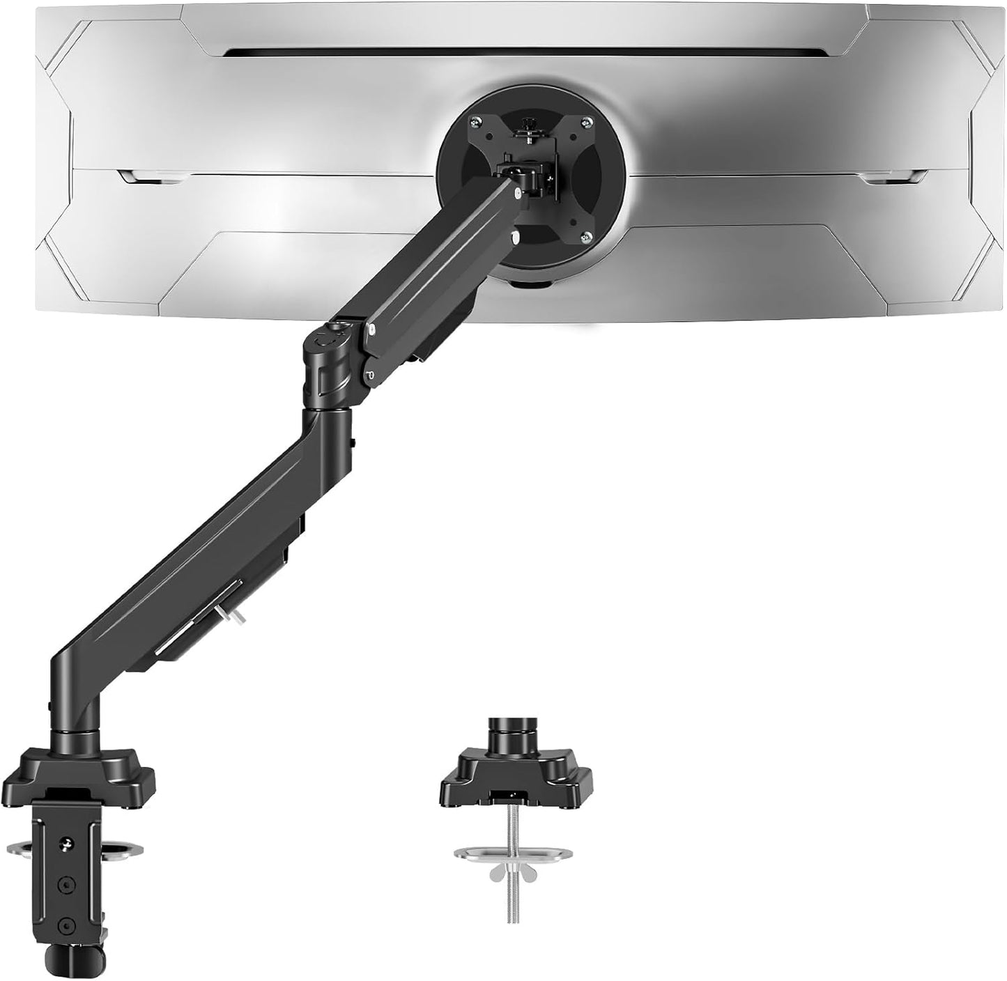 MOUNTUP Ultrawide Monitor Arm for 22-43 inch Curved Screen, Holds 2.2 to 33 lbs, Heavy Duty Monitor Desk Mount, Adjustable Gas Spring Arm, Computer Monitors Stand for Desk, VESA Mount