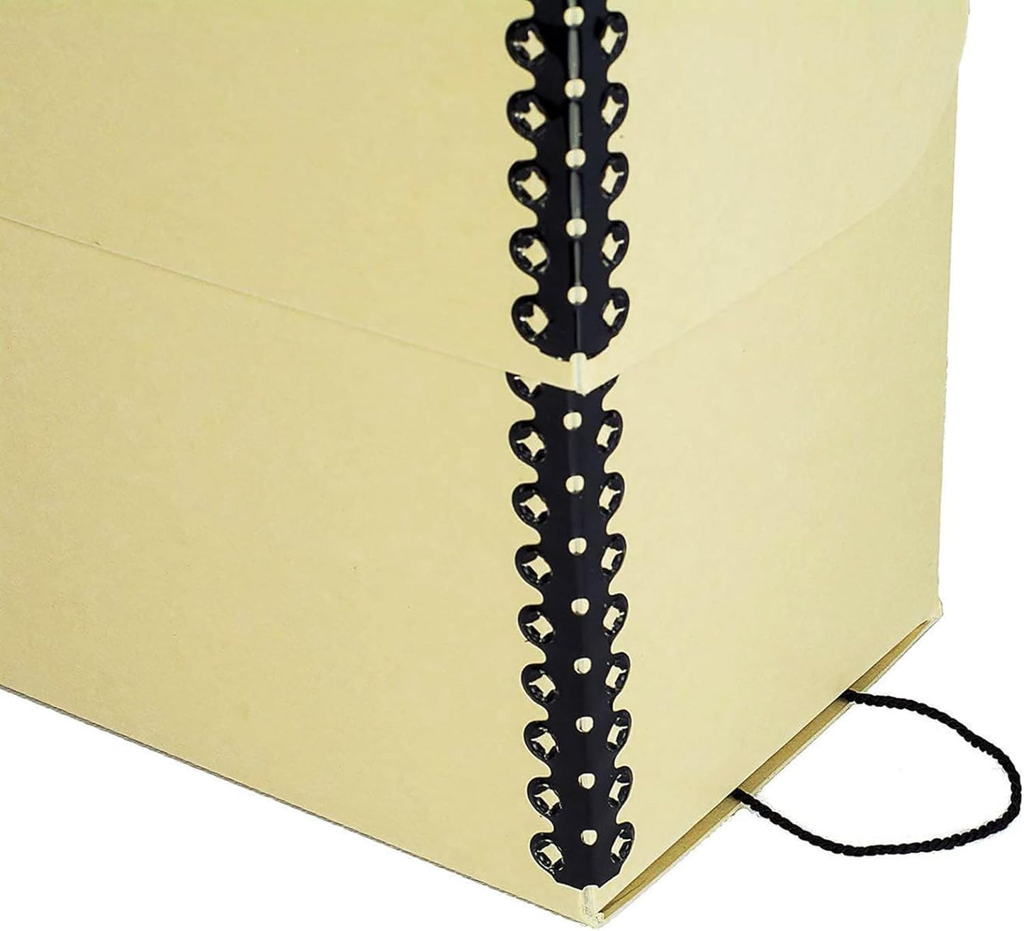 Lineco Archival Document Storage Box with Metal Edge, Acid-Free Tan Boxboard, Organize and Store Files, Prints, Photos, Legal-Sized Case 15.5" x 10.5" x 5" Wide