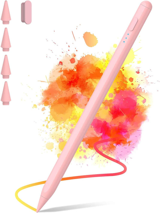 Stylus Pen for iPad 2018-2025, 2X Fast Charge iPad Pencil 2nd Generation Compatible with Apple iPad Pro M4/ 12.9"(6/5/4/3)/ 11"(4/3/2/1), Mini 6/5, Air (M2/5/4/3), (10/9/8/7/6)