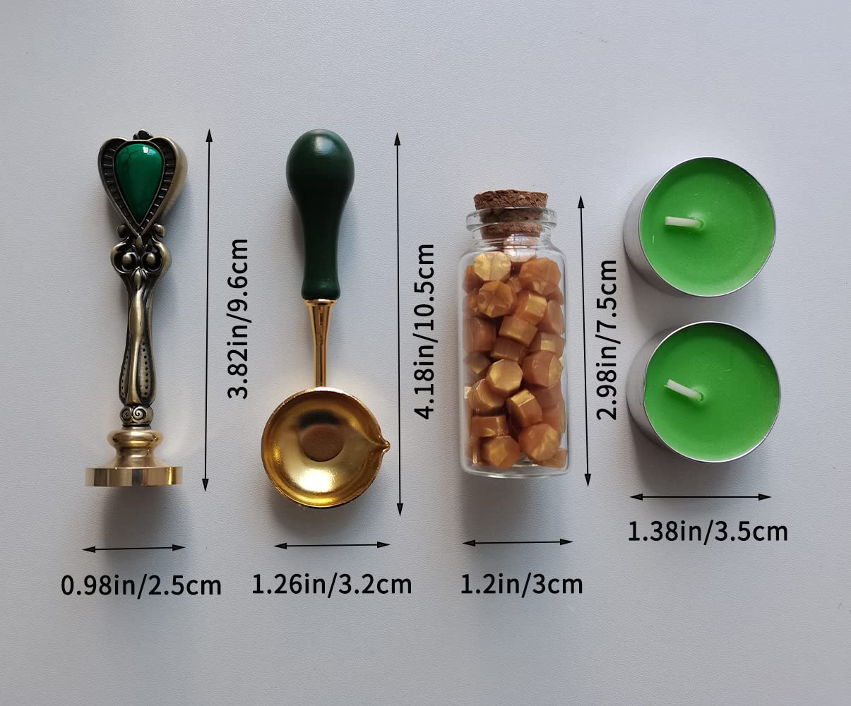 Fancy Letter F Wax Seal Stamp Set, European Style Kit Gift Box, Vintage Personalized Stamp for Letters, Cards, Invitations