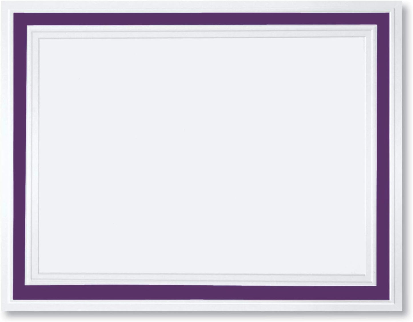 PaperDirect Pristine Specialty Certificates, 50 Sheets of 38lb White Paper, 8½" x 11", Purple Bold Foil Border, Perfect for Awards, Students, Employees, Volunteers, Course Completion, Diplomas