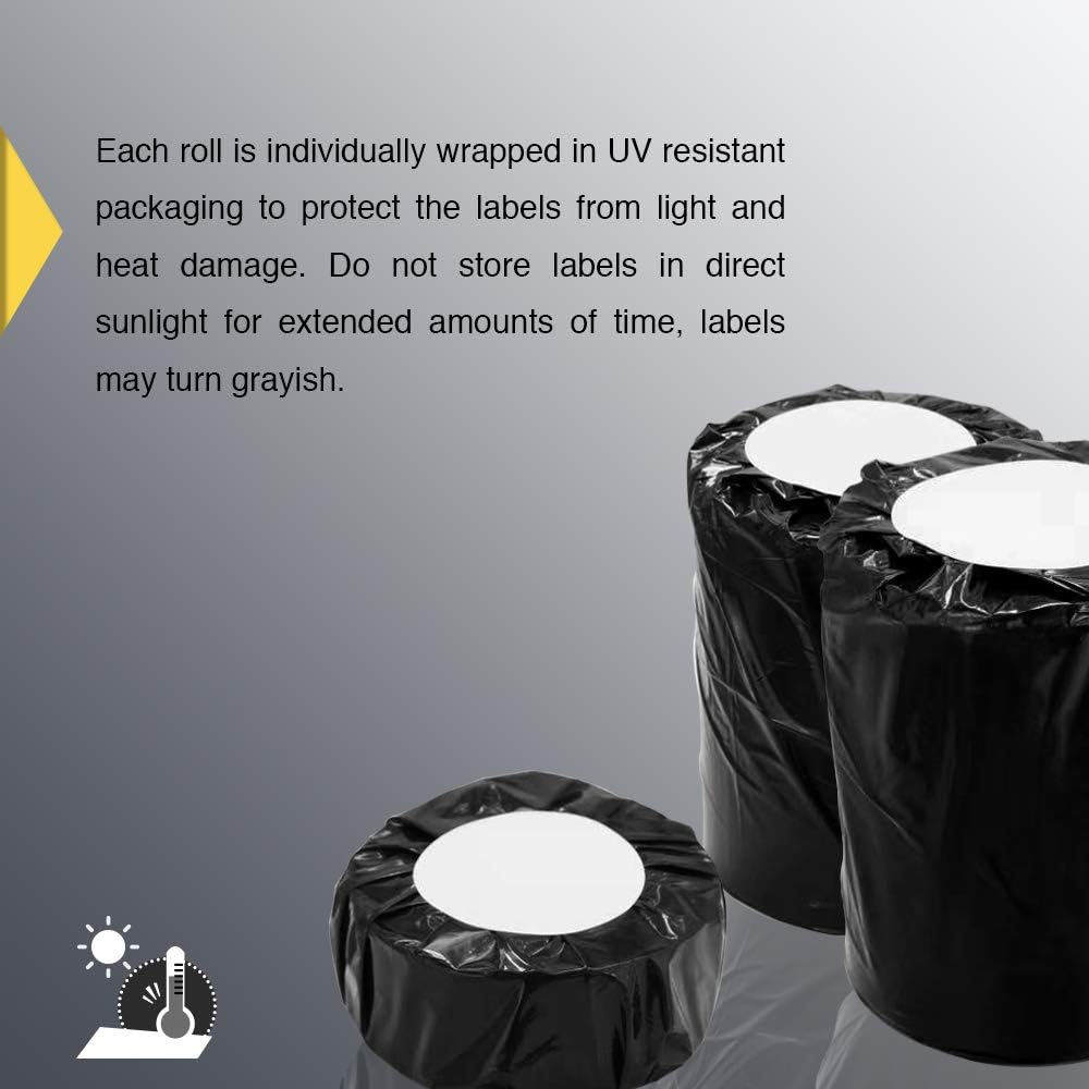 BETCKEY - 2" x 1" (51 mm x 25 mm) UPC Barcode & Address Labels Compatible with Zebra & Rollo Label Printer,Premium Adhesive & Perforated [1 Rolls, 1300 Labels]