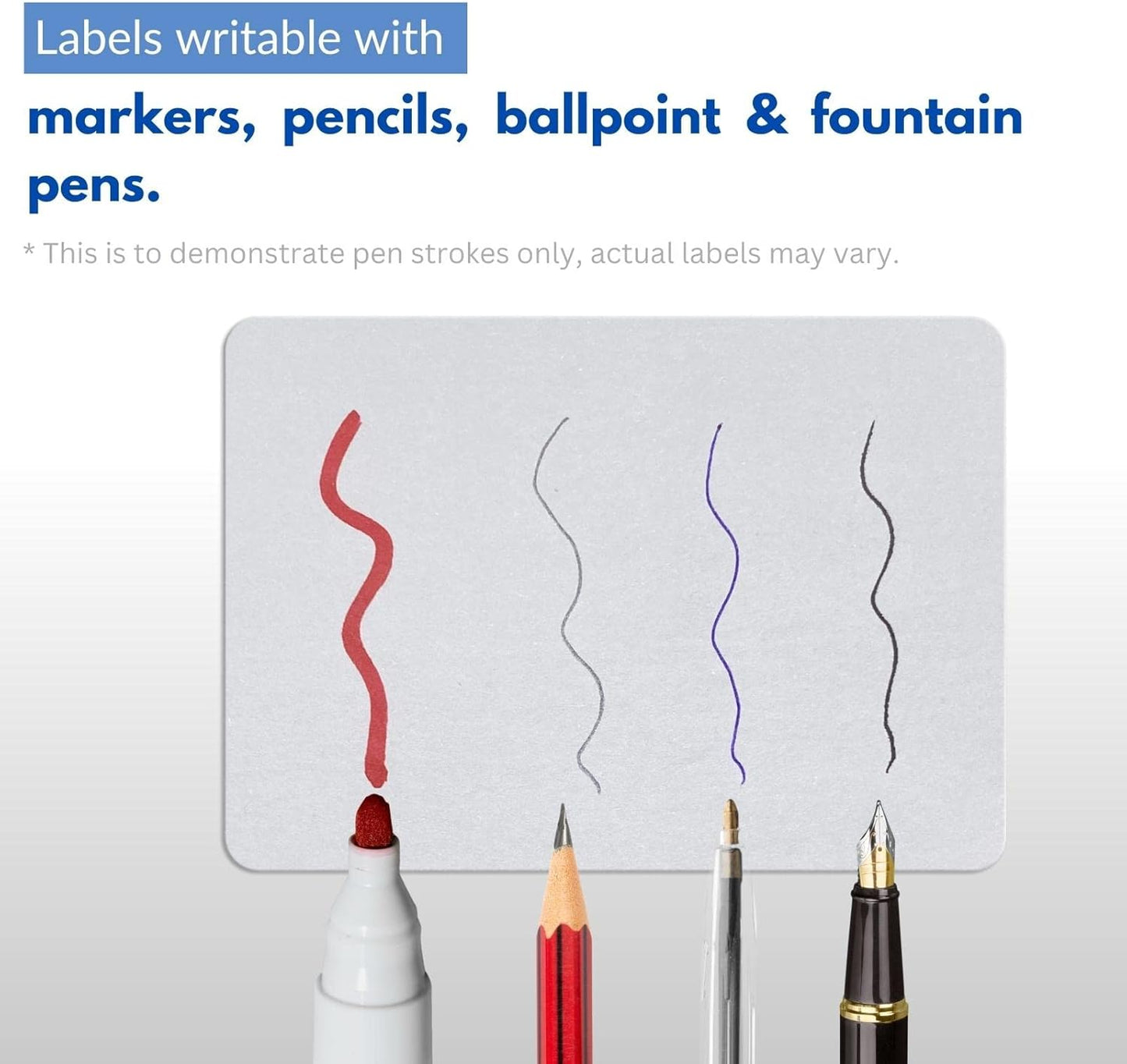 dealzEpic - Self-Adhesive Writable Blank Paper Label Stickers - 14x16mm