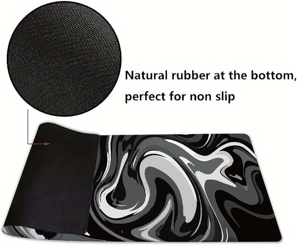 Large Mouse Pad for Desk - Gaming Mouse Pad with Non-Slip Base Stitched Edges, Desk Mat Desk Pad for Keyboard and Mouse