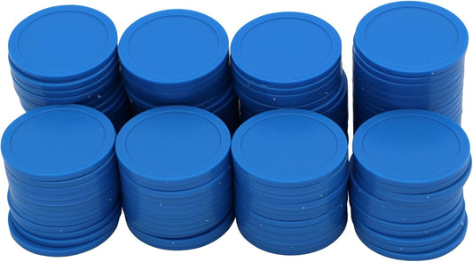 35MM/1.37-inch Box of 120 Counting Coins for Poker Chips and Game Coins (Light Blue, 35MM/1.37-inch)