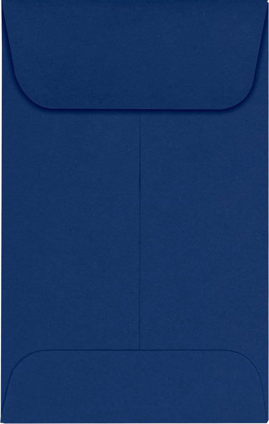 LUXPaper #1 Coin Envelopes | 2 1/4" x 3 1/2" | Navy Blue | 80lb. Text | 50 Qty