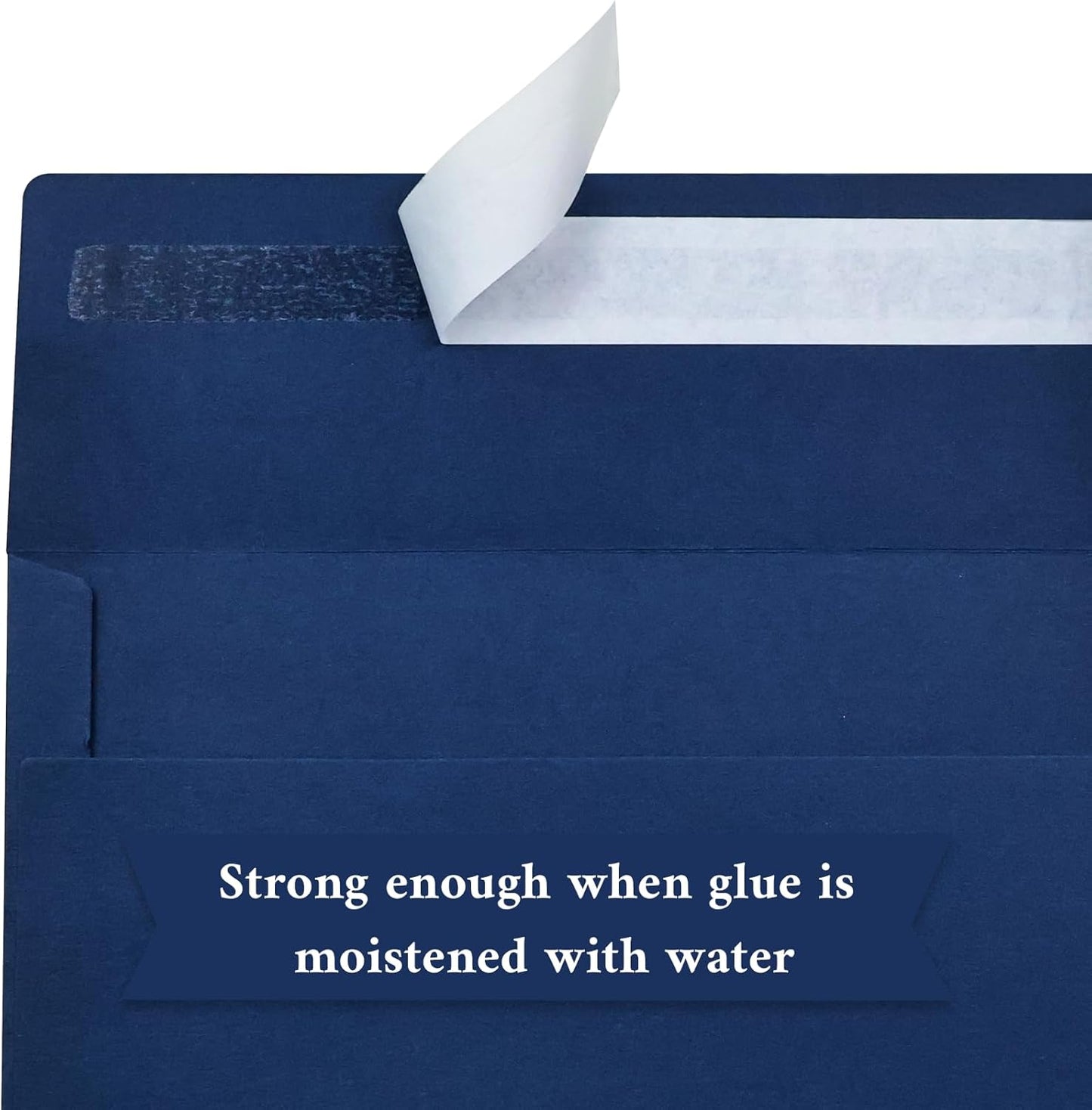50 Pack #10 Business Envelopes, Navy Blue Standard Envelopes Self Seal, Letter Size Mailing Envelopes for Checks Letters Invoices Statements Birthday Graduation Wedding,4 1/8 x 9 1/2 Inch