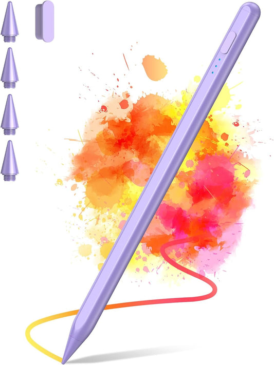 Stylus Pen for iPad 2018-2025, 2X Fast Charge iPad Pencil 2nd Generation Compatible with Apple iPad Pro M4/ 12.9"(6/5/4/3)/ 11"(4/3/2/1), Mini 6/5, Air (M2/5/4/3), (10/9/8/7/6)