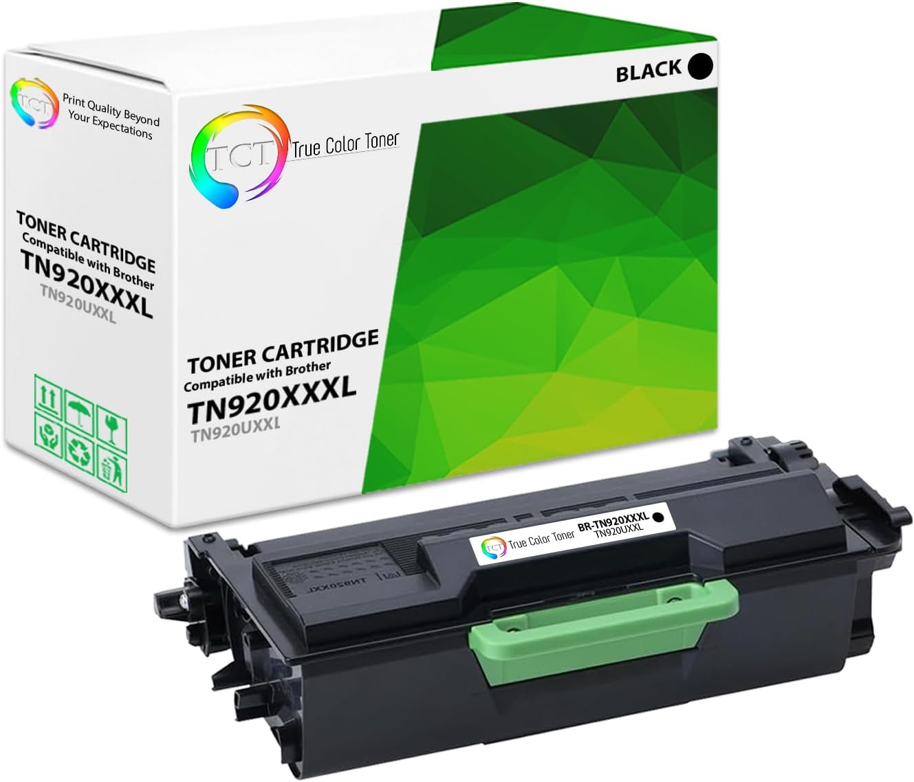 TCT TN920 Toner Cartridge - Compatible Replacement for Brother TN920 TN-920UXXL Super High Yield Works with Brother HL-L5210DN L5210DW L5210DWT L5215DW DCP-L5510DN Printers (18,000 Pages)
