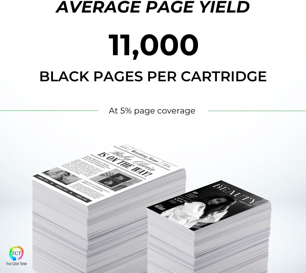 TCT TN920 Toner Cartridge 2 Pack - Compatible Replacement for Brother TN-920XXL Extra High Yield Works with Brother HL-L5210DN L5210DW L5210DWT L5215DW DCP-L5510DN Printers (11,000 Pages)