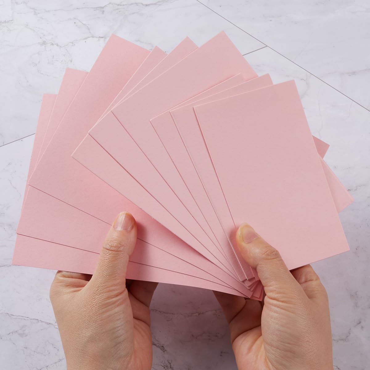 50 Sheets Blank Cardstock Paper 250 GSM Thick Heavy Cards Stock for DIY Art Projects, Card Making, Postcards, Greeting Cards, Birthday Party, Wedding Invitation (Pink, 5x7 inches)