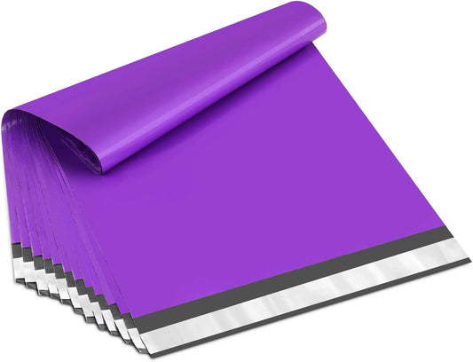 UCGOU Poly Mailers 14.5x19 Inch Purple 100 Pack Large Shipping Bags #7 Strong Thick Mailing Envelopes Self Sealing Adhesive Waterproof and Tear Proof Boutique Packaging Postal for Clothing