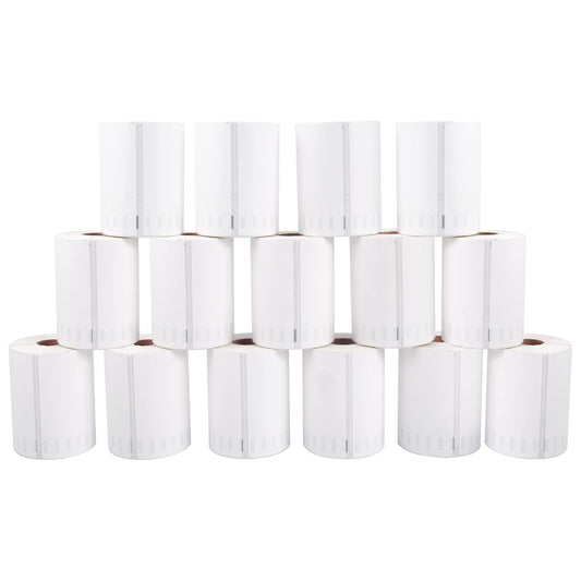 L LIKED 3300 PCS 4"x 6" Direct Thermal Labels White Perforated Shipping Label, Compatible with DYMO 4XL 1744907,Zebra, Rollo, Jadens, Nelko, 220 Labels per Roll, 15 Rolls