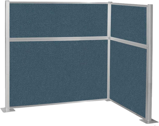 Versare Hush Panel Cubicle Kit | Workstation Partition Walls | Sound Dampening Cubicle Walls | Partitions for Desks