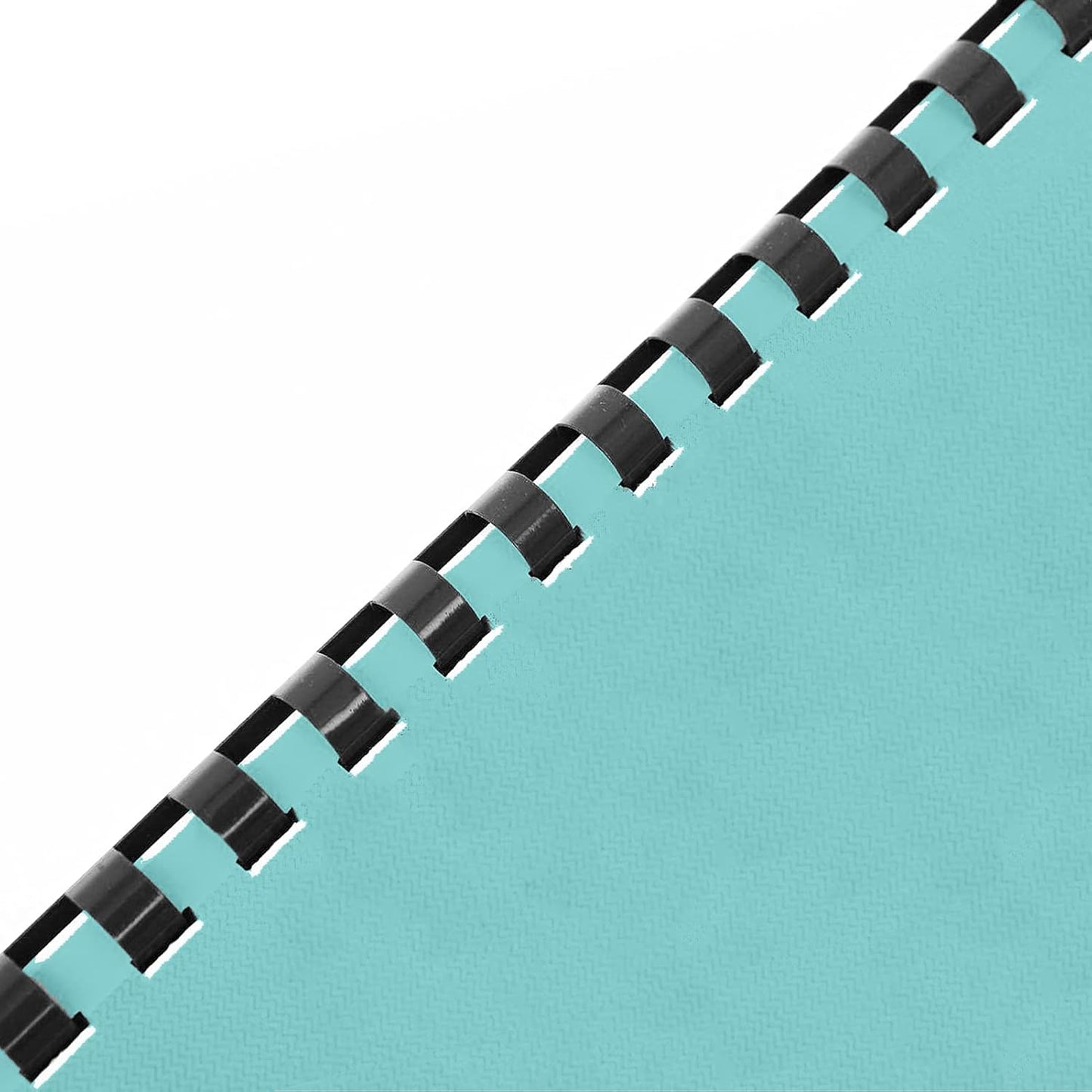 Binditek 200 Pack Plastic Binding Comb Spines, 1/4 Inch Diameter, 25 Sheet Capacity, for Letter Size, Black, for Students and Coworkers