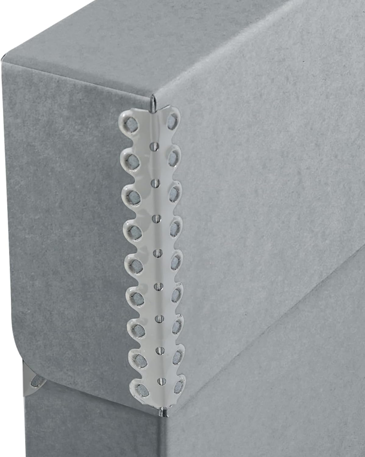 Lineco Archival Document Storage Box with Metal Edge, Acid-Free Gray Boxboard, Organize and Store Files, Prints, Photos, Legal-Sized Case 15.5" x 10.5" x 2.5" Wide
