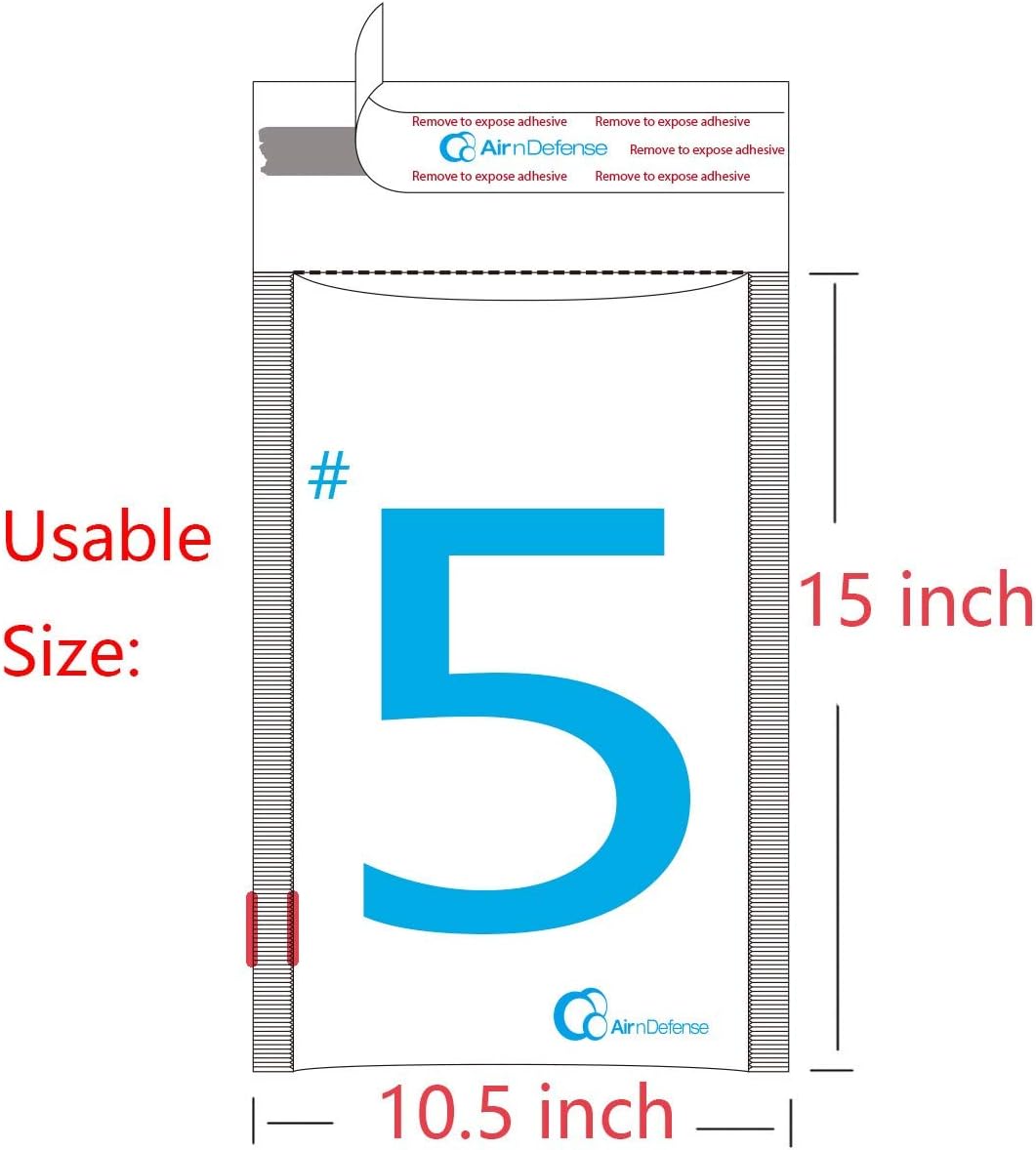 15/100/200/300/400/500/1000 pcs #5 10.5x16 Poly Bubble Padded Envelopes Mailers Shipping Bags AirnDefense (500)