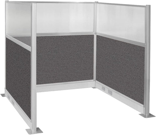 Versare Pre-Configured Hush Panel Electric Cubicle | Workstation Divider Walls | Cubicle Privacy Panels | Office Partition Walls