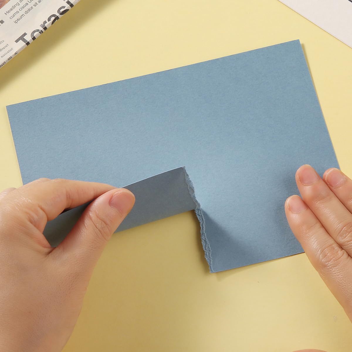 50 Sheets Blank Cardstock Paper 250 GSM Thick Heavy Cards Stock for DIY Art Projects, Card Making, Postcards, Greeting Cards, Birthday Party, Wedding Invitations (Dusty-Blue, 5x7 inches)