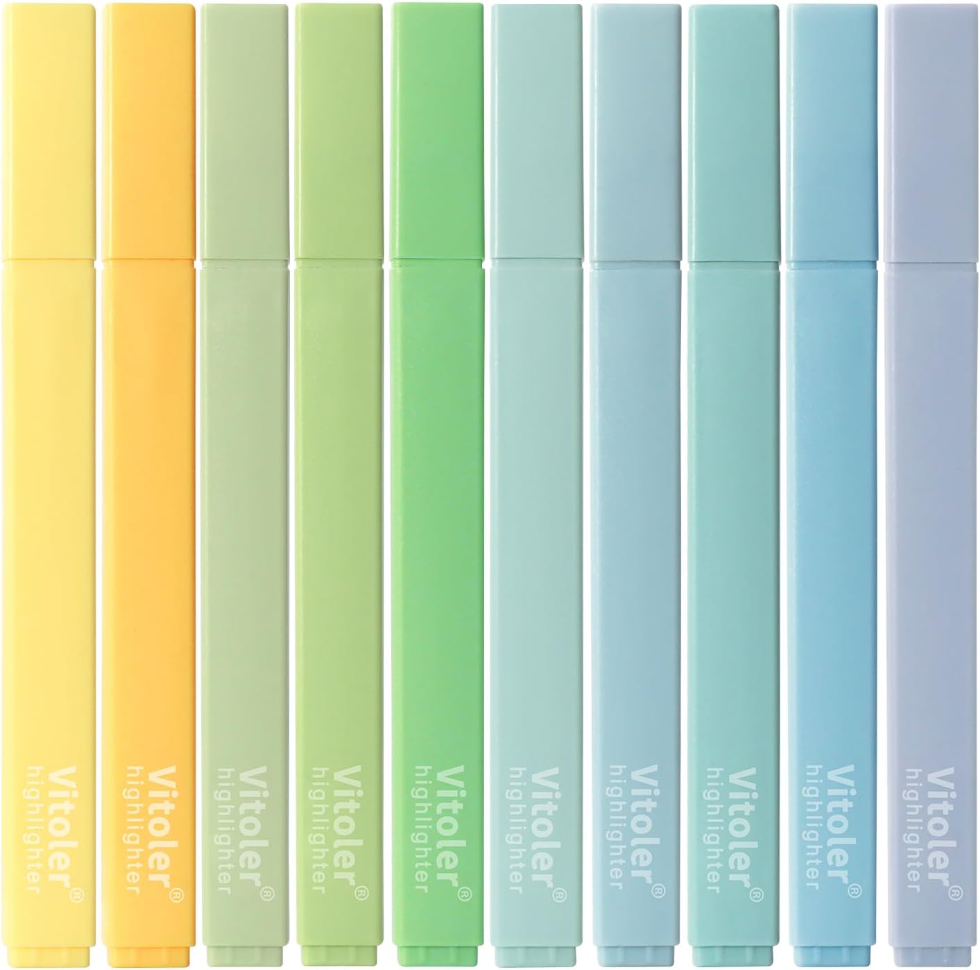 Highlighters,10Pcs Bible Highlighters,Chisel Tip Office Accessories for Journaling Planner Notes School Supplies