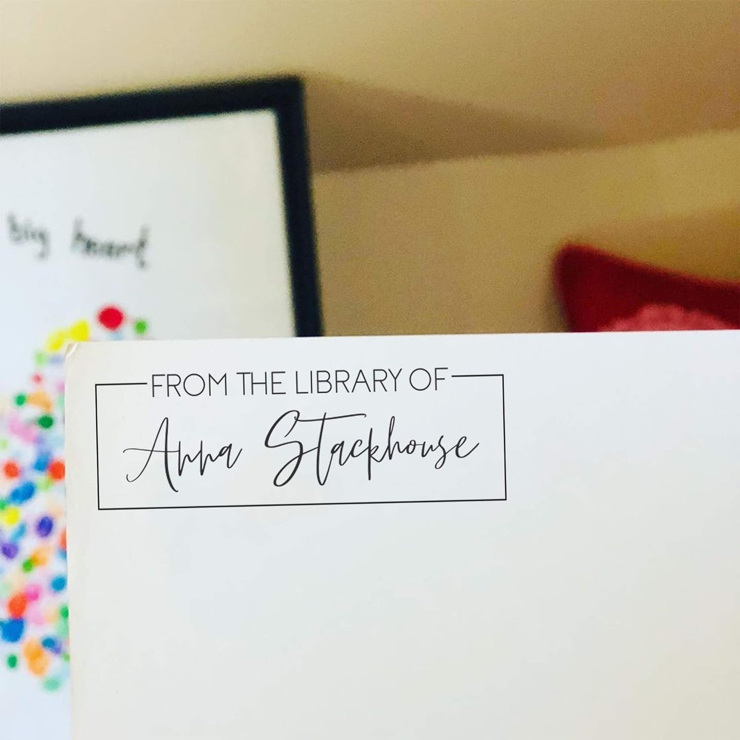 Custom Self-Inking Stamp | 49 Designs | Fun Phrases | Grading Made Easy | Classroom, Library Book Stamps (from The Library of Fancy, Xtra Large)