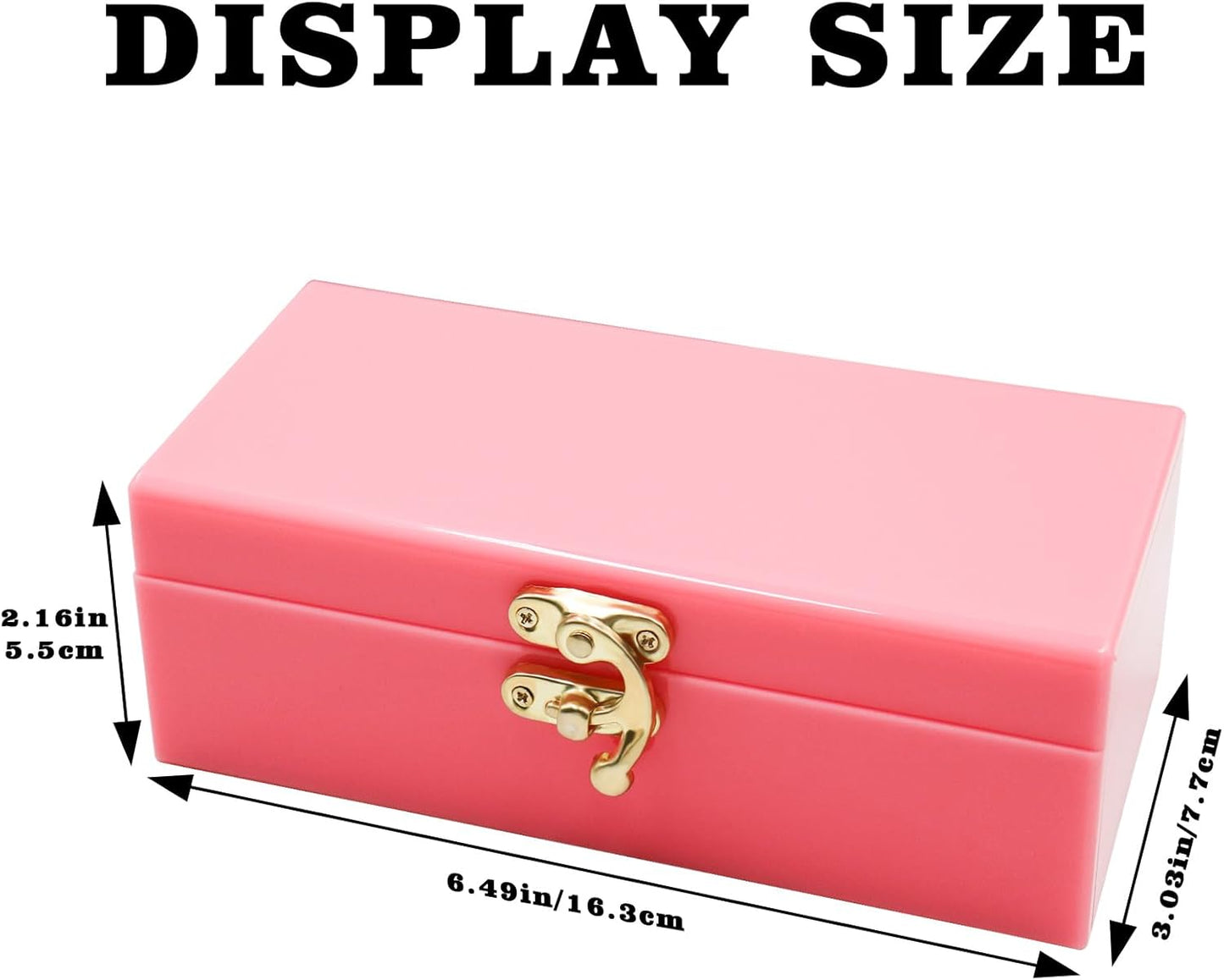 Dnoifne Acrylic Lockable Cash Box, Money Holder, Cash Organizer, Single Row Currency Tray, Money Storage Box