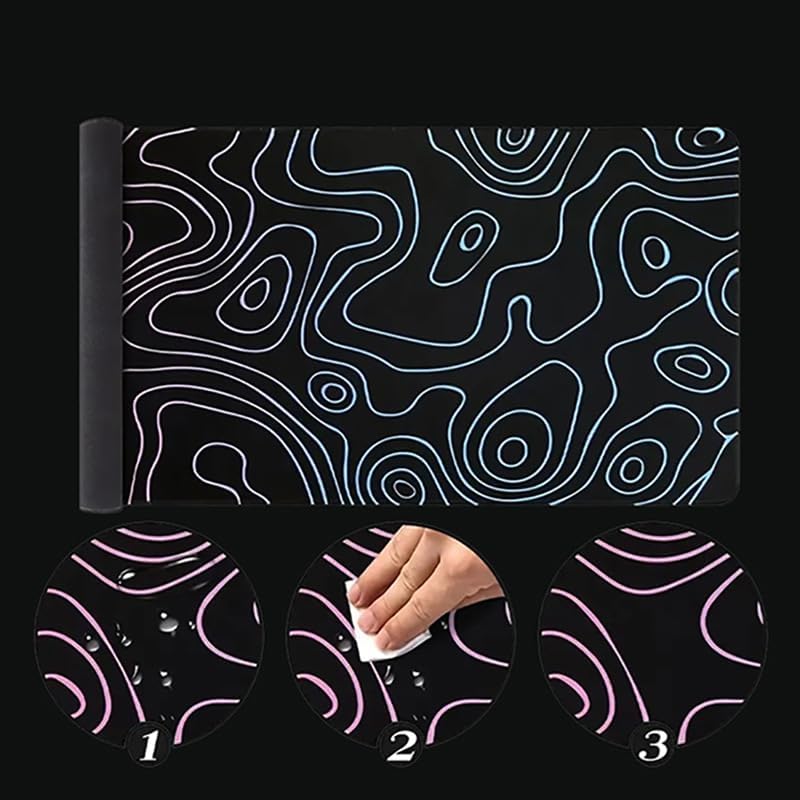 Large Mouse Pad for Desk - Gaming Mouse Pad with Stitched Edges, Anti-Slip Base, Desk Mat Desk Pad for Keyboard and Mouse